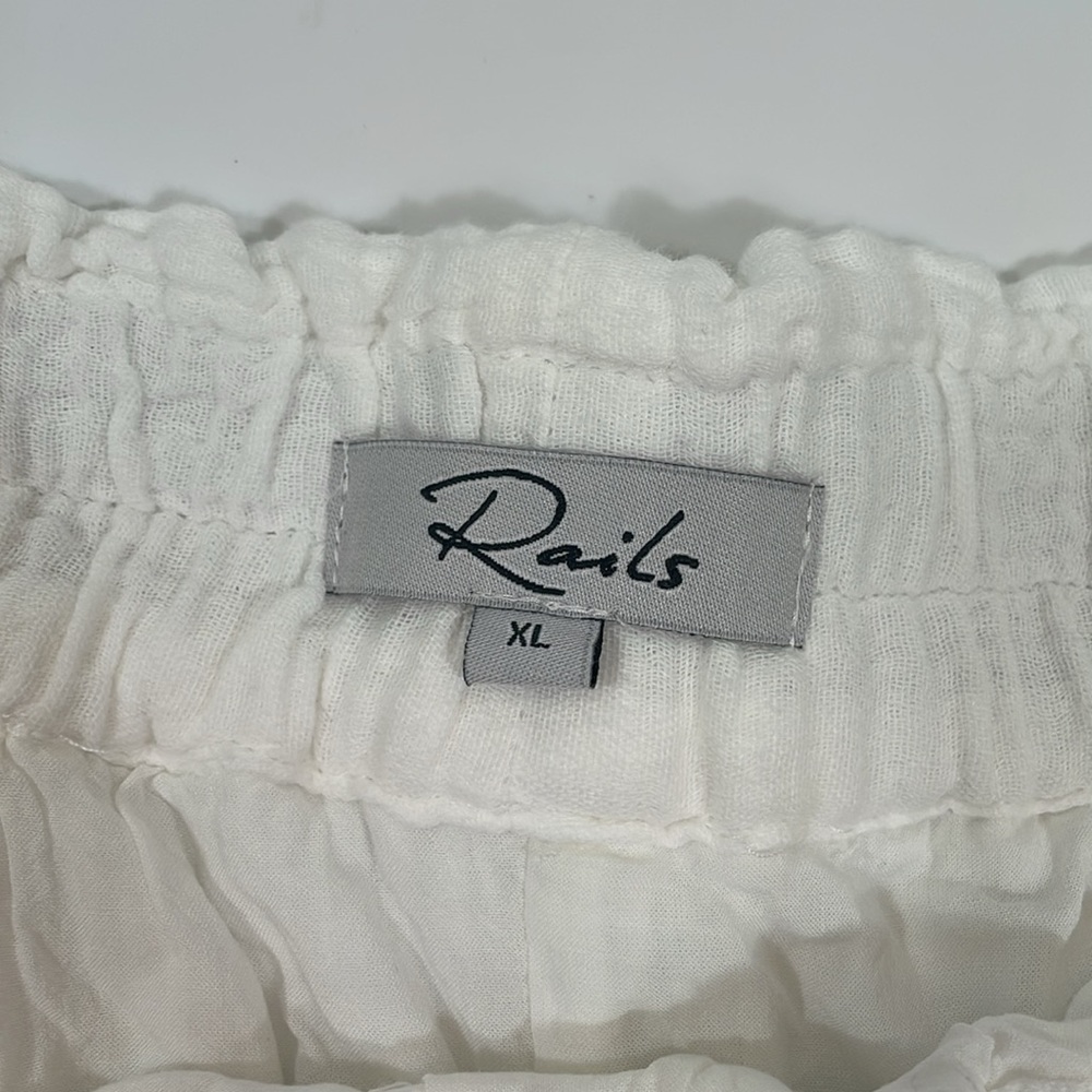 Rails Leighton Short Size Xl White Relaxed Fit Sm… - image 3